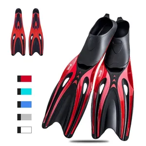 Professional Adult Flexible Comfort TPR Non-Slip Swimming Diving Fins Rubber Snorkeling Swim Flippers Water Sports Beach Shoes 220210