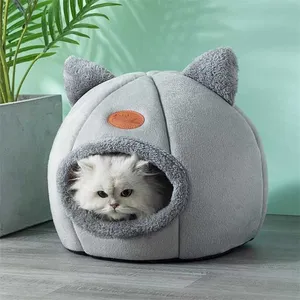 Deep sleep comfort in winter cat bed little mat basket small dog house products pets tent cozy cave beds Indoor cama gato 211111