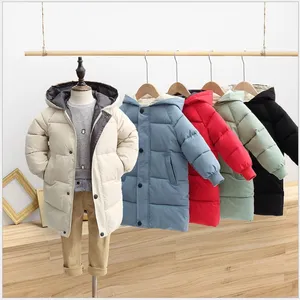 2022 New Children Down Coat Autumn Winter Boys Girls Cotton-padded Parka & Coats Thicken Warm Long Jackets Kids Outwear