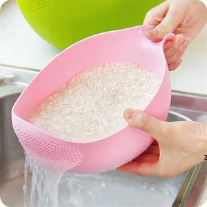 Rice Washing Filter Strainer Basket Colander Sieve Fruit Vegetable Bowl Drainer Cleaning Tools Home Kitchen Kit By Sea DAJ97