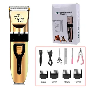 Dog Hair Trimmer USB Rechargeable Cordless Pet Dog Grooming Clippers Shaver Set Electrical Animals Fur Cutting Machine tool