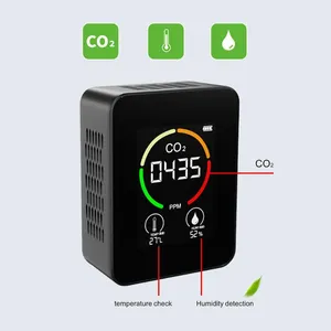 Gas Analyzers Air Monitor CO2 Infrared/semiconductor Carbon Dioxide Detector Quality Temperature Humidity Fast Measurement Meter