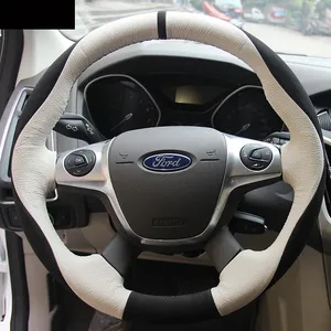 Suitable for Ford Classic Fox Wing Tiger New Mondeo Zhisheng DIY Leather Steering Wheel Cover