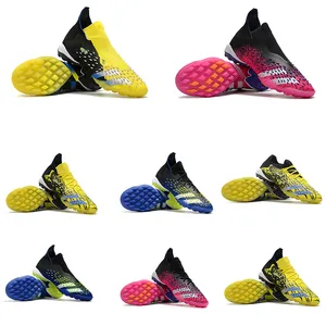 Predator Freak + .3 Laceless Superlative Pack .1 TF Soccer Shoes x Mens Cleats Wolverines Dark Superstealth Core Black Yellow Superspectral Shock Pink Football Boots
