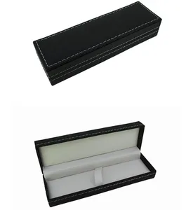 Premium PU Leather Pen Case Holder Display Organizer Storage for Fountain Ballpoint Rollerball Pens or Pencils Black