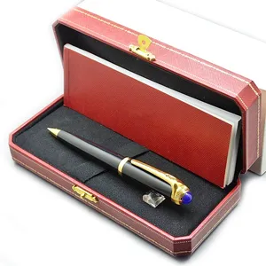 PURE PEARL Roadster de CT Ballpoint pen Black Resin and Metal Luxury sapphire desigh stationery office school supplies Writing Smooth Ball pens As Christmas Gift