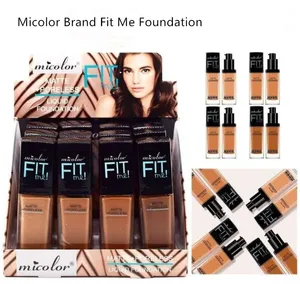 MiColor 5 Shades Fit Me Matte + Poreless Liquid Foundation Makeup, Concealer Foundation Full Coverage Flawless New 35ml