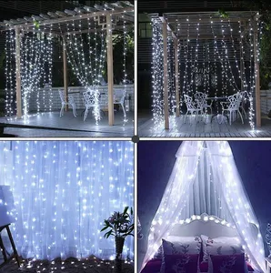 3MX3M Led Curtain Light Fairy Lights Christmas Lights Led Icicle Lights Bedroom Party Garden Family Wedding Decoration