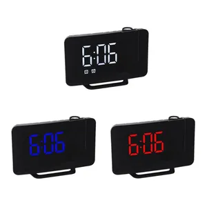 Other Clocks & Accessories LED Digital Alarm Clock Watch Table Electronic Bedside Desktop USB Wake Up FM Radio Time Projector Snooze Functio