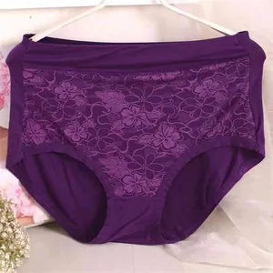 CP114 Plus Size Women Underwear 4 Pieces Modal Seamless Panties High Waist Ladies Lingerie Comfortable Underpants 210730