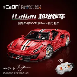 IN STOCK MOC C61042 Italian Super Racing Car Building Blocks CADA RC High-tech Model 3187Pcs Bricks Toys For Kids Gifts