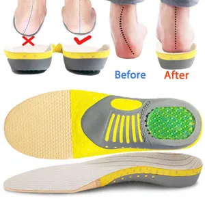 PVC Orthopedic Insoles Orthotics flat foot Health Sole Pad for Shoes insert Arch Support pad for plantar fasciitis Feet Care H1106