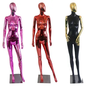 New Style Electroplated Mannequin Full Body Shiny Model Factory Customized
