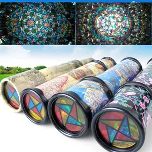 Scalable Rotation Kaleidoscope 30cm Magic Changeful Adjustable Fancy Colored World Kid Puzzle Toy For Children Autism