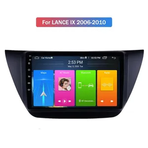 2 Din 9 Inch Car Dvd Player With Gps Navigation Rearview Camera Input for mitsubishi LANCE IX 2006-2010