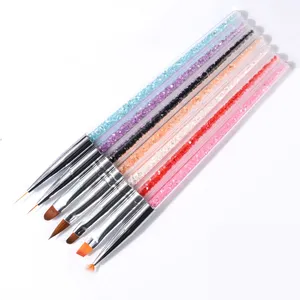 7PCS Nail Art Liner Painting Brush for Nails Drawing Dotting deSign UV Gel Acrylic Manicure accessories NAB010