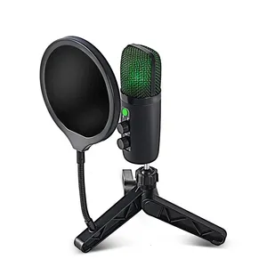 BM-501 QuadCast RGB Professional Microphones Computer Live Electronic Sports Microphone Device Voice Game Xy
