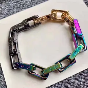 luxury designer jewelry bracelet mens monogram colors chain bijoux de crateurs luxe femmes bracelets