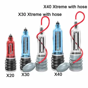 X20 X30 X40 Penis Pump Penis Enlargement Cock Enlarge Water Penis Extender Vacuum Pump For Men Dick Erection Sex Toy For Gay Men