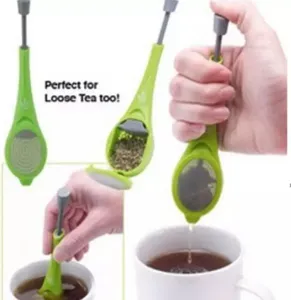 Tea Infuser Coffee-Tea Tools Built-in plunger Healthy Intense Flavor Reusable bag Plastic Coffee Strainer Measure Swirl Steep Stir&Press WLL430