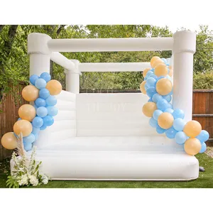 outdoor activities modular wedding inflatable bouncer house jumping bouncy castle adults kids white house for aniversary party
