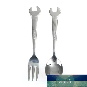 1PC Creative Wrench Shape Tableware Home Kitchen Stainless Steel Fork Spoon Gift Fruit Dessrt Salad Forks Cutlery Factory price expert design Quality Latest Style