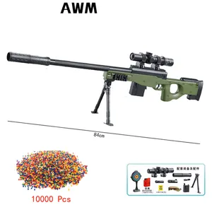AWM Manual Water Bullet Toy Guns Sniper Rifle Military Model Shooting For Adults Kids CS Game