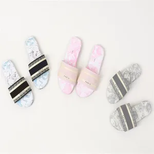 Baby Shoes Summer Kids Slippers Fashion Pattern Printed Children Toddler High Quality Beach Indoor Sandals Boys Girls Non-Slip Casual Slides Wholesale