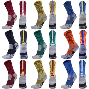 Men Outdoor Sports Elite Basketball Socks Mens Cycling Socks Compression Sock Cotton Towel Bottom