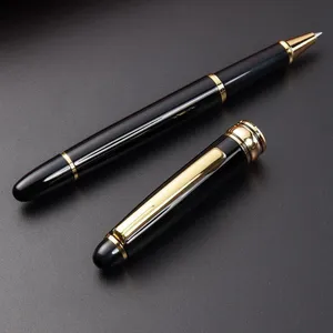 Fashion Metal Ballpoint Pen Black Oil Ballpoint Pens Non-slip Durable Ballpoint Pen Writing Supplies Advertising Gift Customize WVT1776