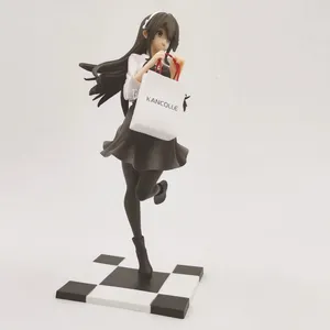 23CM japanese Haruna okainomo mode Kantai Collection Ship Girl Figure 1/8 scale PVC Action Anime figure Doll Model Toy doll gift X0503