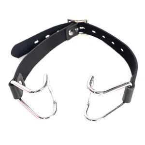 Harness Gag Spreader Bdsm Open Mouth Gags Metal Claw Hook Force For Women Couples Slave Bondage Wips Erotic Oral Sex Accessories P0824