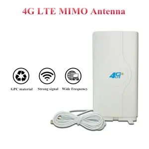 3g 4g 88dbi Lte Antenna Mobile Mimo Panel Antennas SMA/CRC9/TS9 Male Connector Indoor Antena with 2M Cable