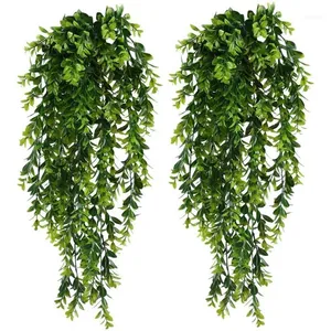 2Pcs Artificial Trailing Plants Fake Hanging Faux Foliage Greenery Plant For Garden Pot Basket Decor1
