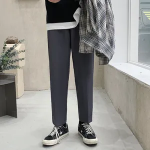 Women Casual Pants Spring Wide Leg Trousers Straight Loose All-match Korean Style Ankle Length Chic Bottom Japanese Fashion 3XL