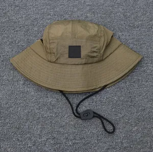 New Style Bucket Hat Foldable Fisherman Hats Unisex Outdoor Sunhat Hiking Climbing Hunting Beach Fishing Caps Adjustable Men Draw String Cap