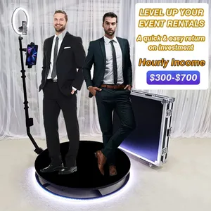 Portable selfie 360 spinner degree platform business photobooth camera vending machine video booth 360 photo booth machine