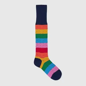 Colorful Letter Cotton Calf Socks Women Fashoin Letters Long Sock for Gift Party Top Quality 3 Colors