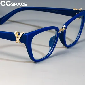 Cat Eye Glasses Frames Women Rhinestone Decoration Styles Optical Fashion Computer
