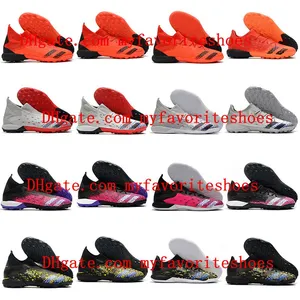 Predator Freak3 Laceless LOW TF Soccer Shoes high ankle mens Football Boots IC Indoor POGBA Tango 21 cleats