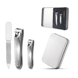 Nail Clippers set,3PCS Professional Sharpest Stainless Steel Fingernail and Toenail Clippers,Heavy Duty for Men