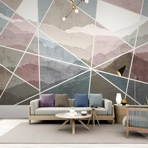 Custom Any Size Mural Wallpaper Modern 3D Geometric Line Wall Painting Living Room TV Sofa Bedroom Background Papel De Parede 3D