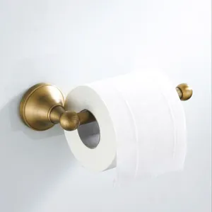 Antique WC Roll Holder Bronze Bathroom Gold Toilet Paper Towel Holders Black Chrome Kitchen Tissue Shelf White