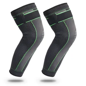 Anti-Slip lengthen Knee Pads Long Leg Sleeve Bandage Compression Knees Brace Sports Warmth Legs Support Elastic Protector