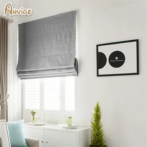 Arrival Modern Cotton/Linen Cloth Roman Blinds Roman Shades For Living Room Window Curtains 210722
