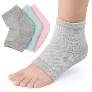 Colorful Cotton Socks Peds Anti Cracking Liner Heel Socks Soft Elastic Silicon Moisturizing Foot Skin Care Heel Foot Protection