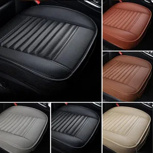 Car Seat Covers KBKMCY PU Leather Cover Front Rear Cushion Non Slide Auto Protector Mat Pad Universal Fit Truck Suv Van Protection