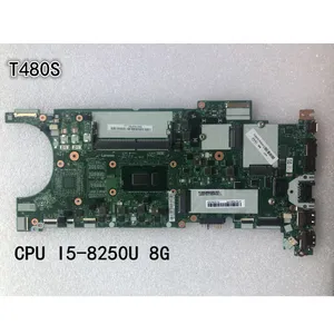 Original laptop Lenovo ThinkPad T480s Motherboard main board I5-8250U UMA 8G FRU 02HL812 01LV602 01YU120