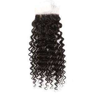 only ship to usa bella hair 8a 4x4 human hair lace closure hd brown baby deep wave wavy natural black swiss top closures