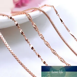 New Stainless Steel Rose Gold Rope Snake Chain Necklace For Women Men Fashion Rope Chain Jewelry Gift 45cm Factory price expert design Quality Latest Style Original